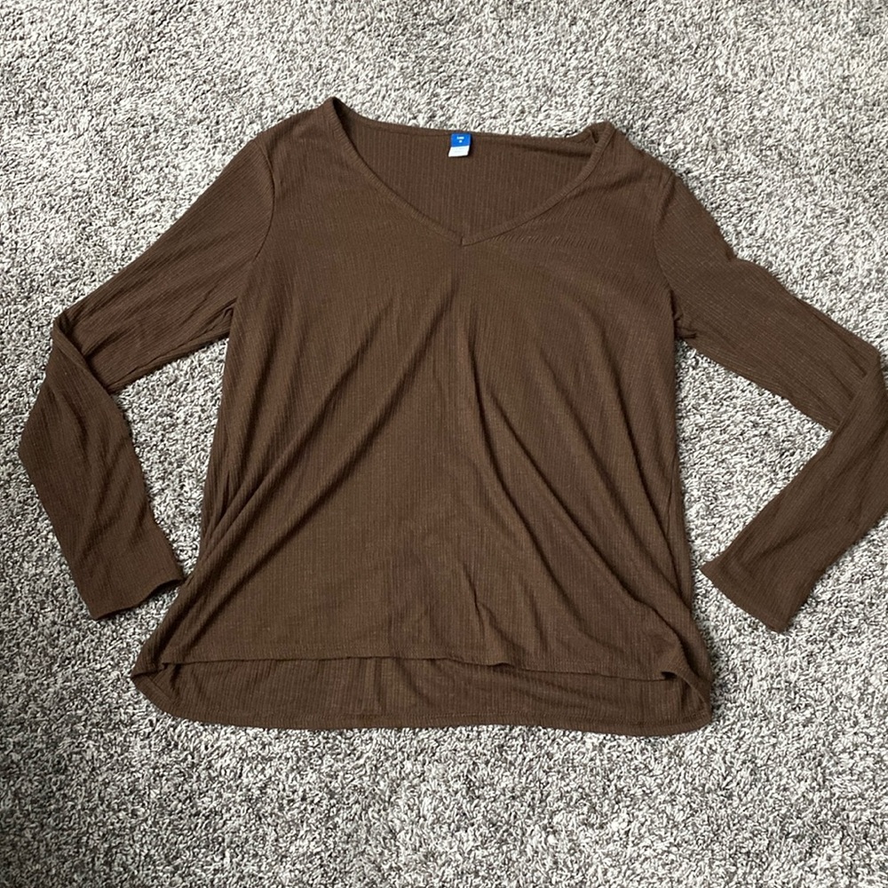 Brown long sleeve Old Navy shirt